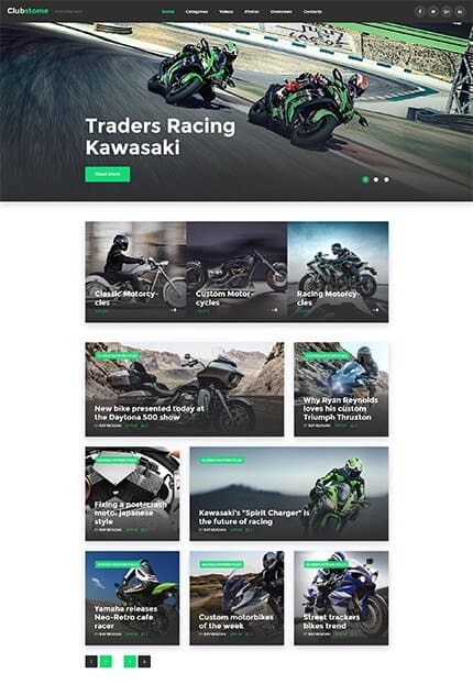 Bikers Club WordPress Theme