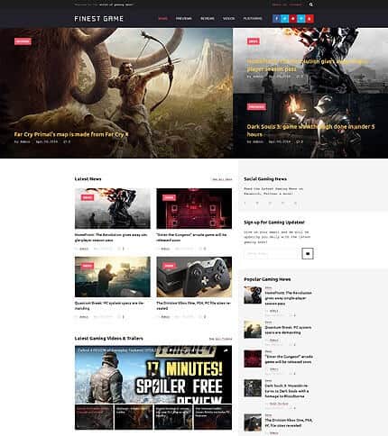 WordPress Theme for Gamers