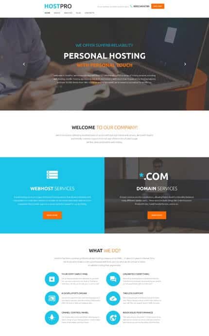 Web Hosting WordPress Theme