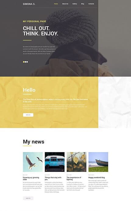 WordPress Theme for Personal Blog