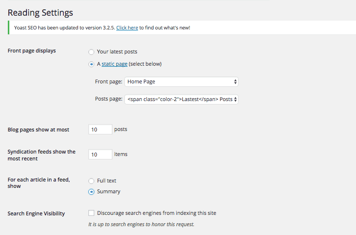 An excerpt will determine how your post is displayed on the Internet.