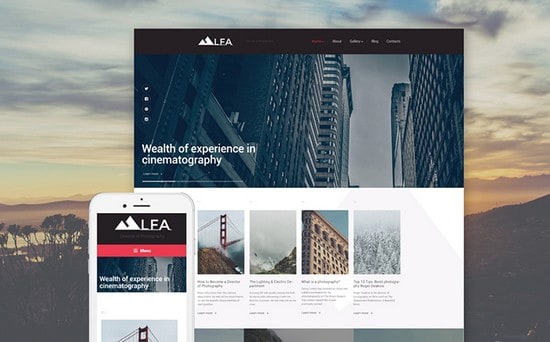 30+ Design & Photography WordPress Themes for 2016