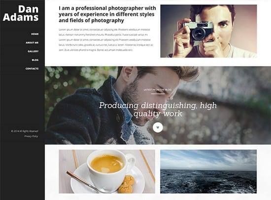 30+ Design & Photography WordPress Themes for 2016 