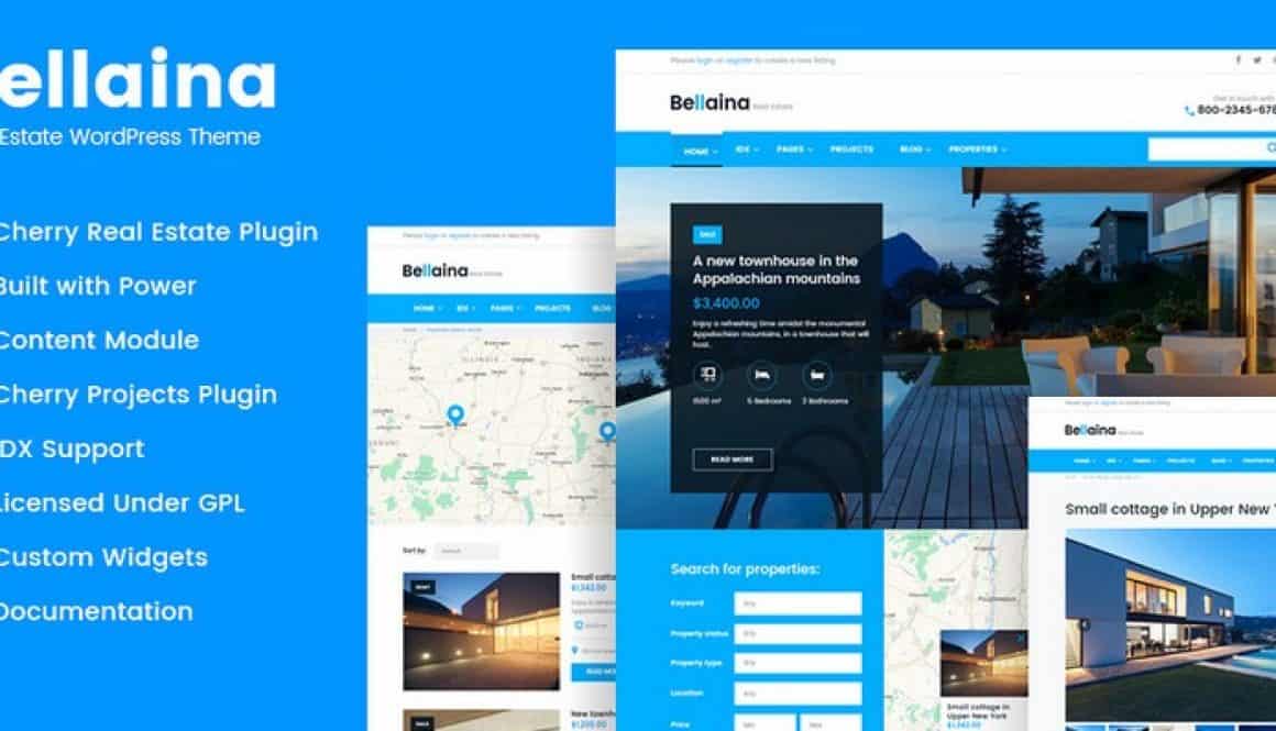 Bellaina - Professional WordPress Template for Real Estate Business