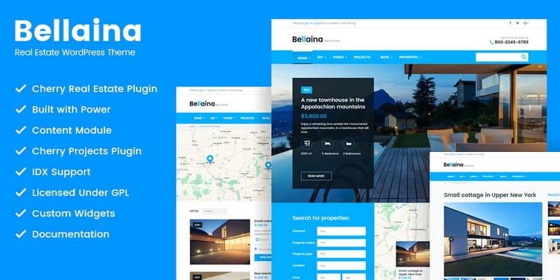 Bellaina - Professional WordPress Template for Real Estate Business