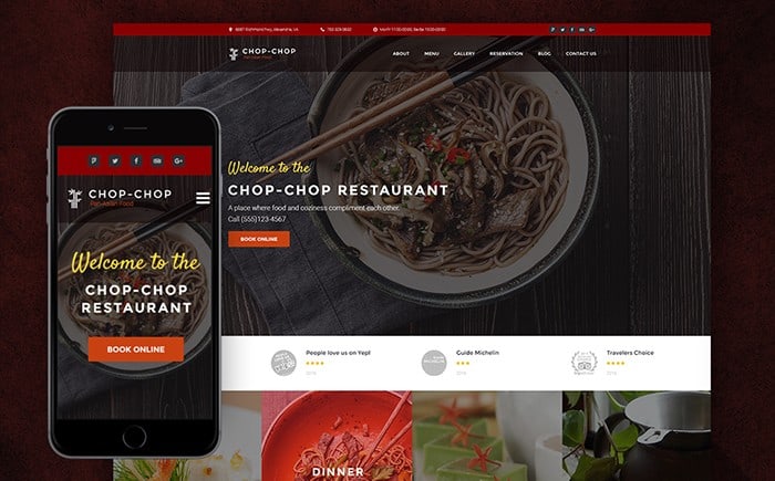 Chop-chop – Cool Asian Restaurant WordPress Theme