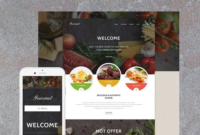 Modern and Responsive Cafe WordPress Theme 