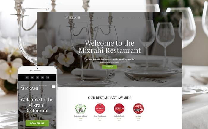 Charming and Elegant Kosher WordPress Theme