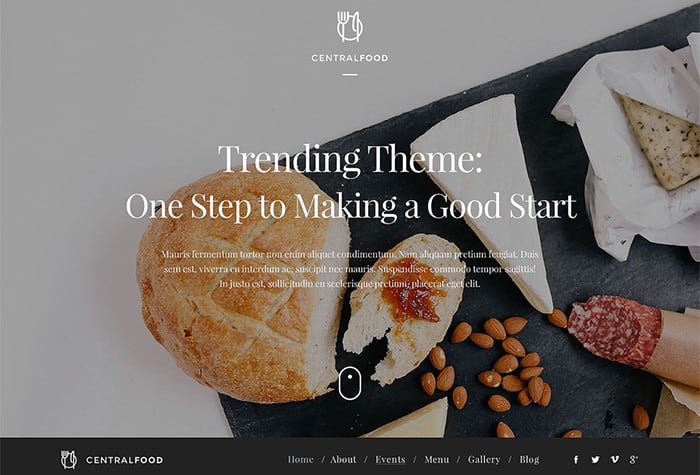 Remarkable Cafe and Restaurant WordPress Theme