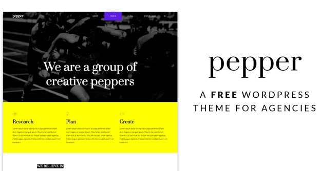 Pepper: An Interesting Free Modular WordPress Theme