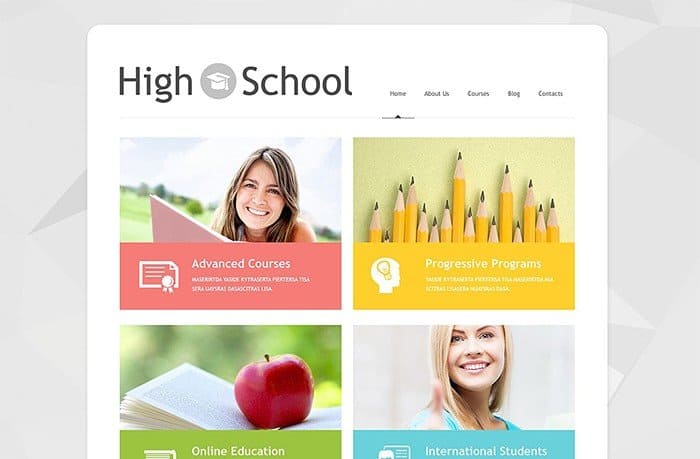High School WordPress Theme