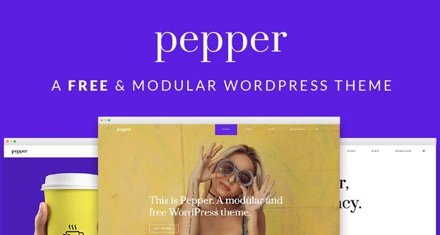 Pepper: An Interesting Free Modular WordPress Theme