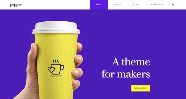 Pepper: An Interesting Free Modular WordPress Theme