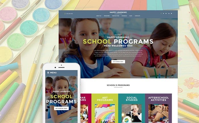 WordPress Theme for Primary School