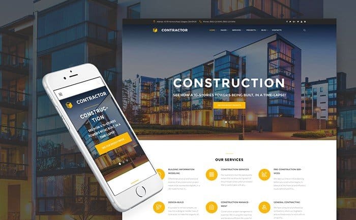 Contractor - Construction Company WordPress Theme