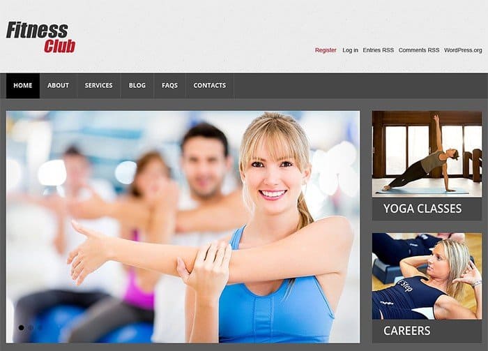 Fitness Club Responsive WordPress Theme