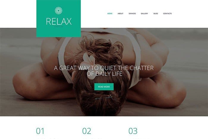 Relax Yoga Responsive WordPress Theme