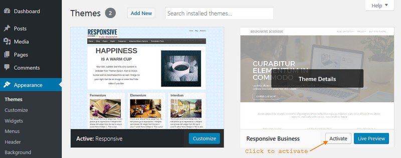 Responsive Business – Child WordPress Theme for Free Responsive