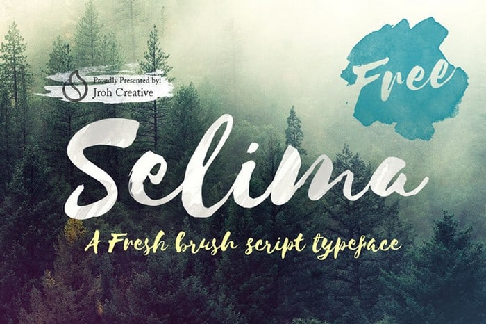 Beautifully Imperfect Free Brush Font – Selima