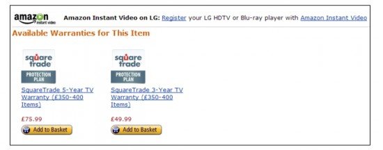 See how beautifully Amazon extended its Blu-ray service to buy the warranty too