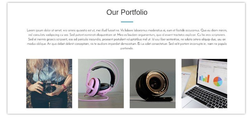 You can showcase your portfolio here.