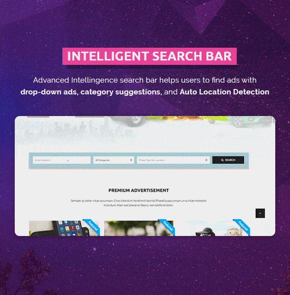 Advanced Search Bar
