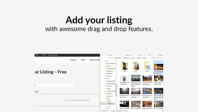 Add your own listing in no time.