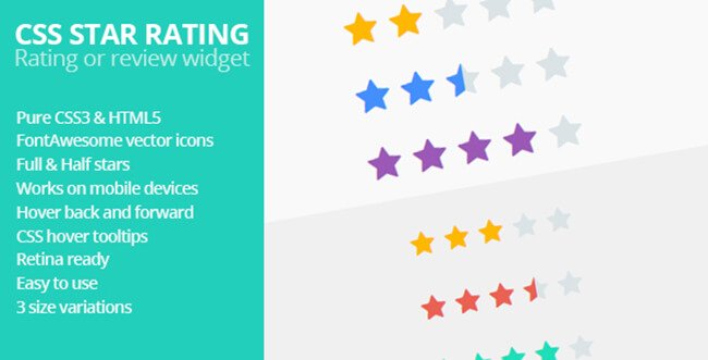 CSS Star Rating is a review or rating widget. 