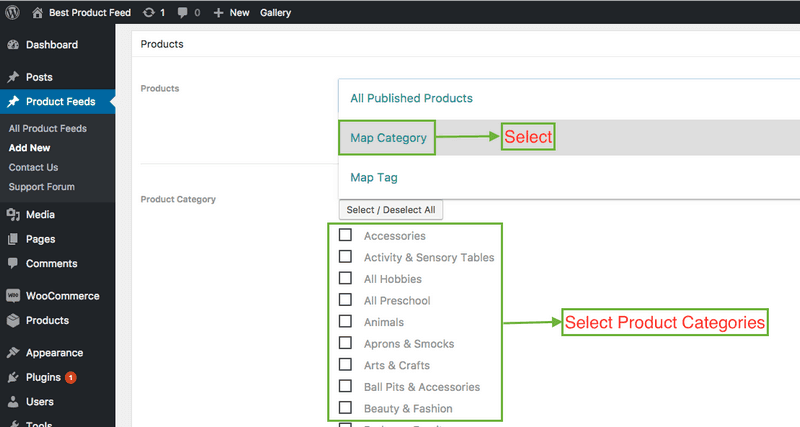 you can make product feed depending on products tag.