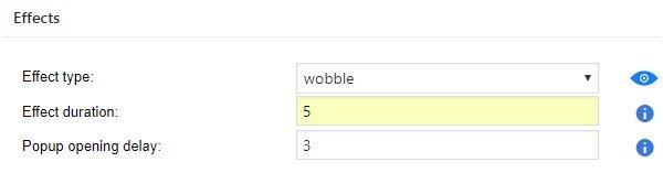 It is also possible to customize the popup in a way that it opens some time after the page has been loaded.