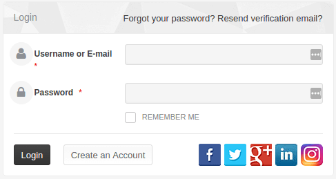 Login and Registration Forms