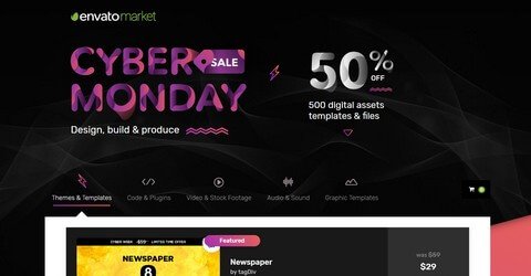 Envato Market Cyber Monday