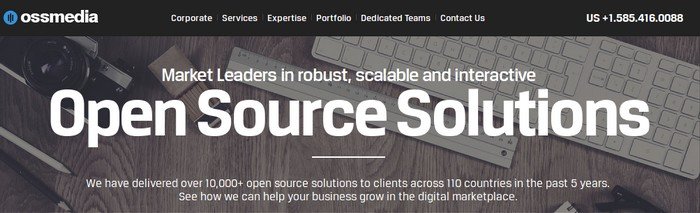 The key focus of OSSMedia is end-to-end WordPress solutions.