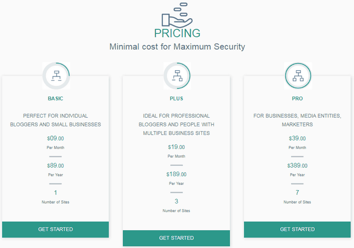 BlogVault Pricing