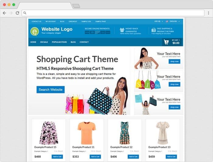 Best Selling WordPress Themes 2017? - PremiumPress Shopping Cart Theme is very popular.