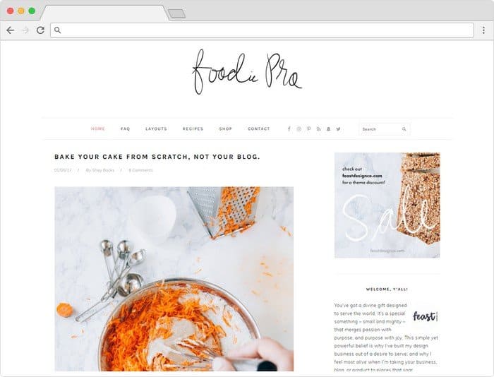 Foodie Pro is the most flexible Genesis Theme to date-with a minimalist style