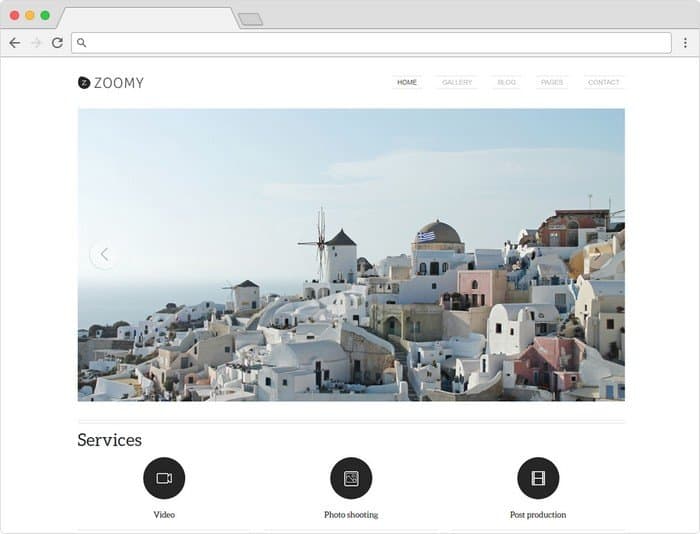 Zoomy is a Professional Photography WordPress Theme.