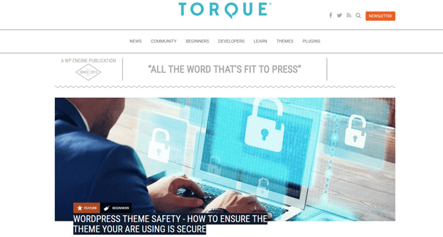 Torque is another resource that delights WordPress users. 