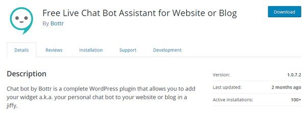 Install the Bottr WordPress plugin.