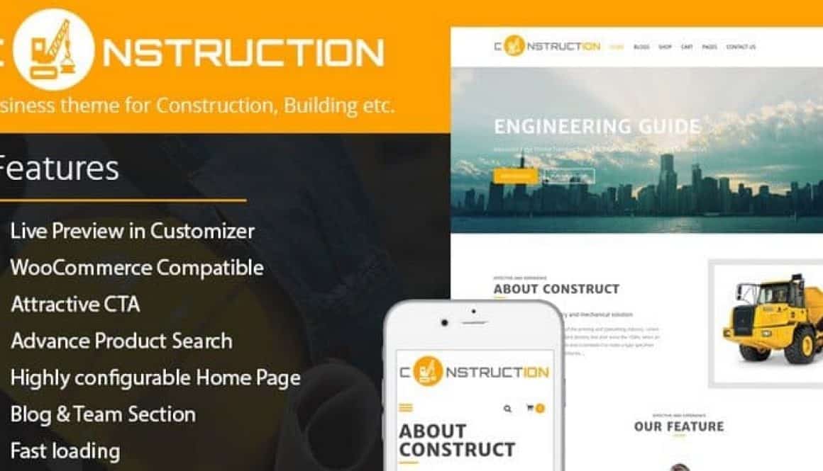 Construction Lite WordPress Theme