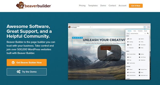 Beaver Builder works with any theme and is mobile-friendly.