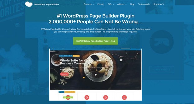 WPBakery Page Builder is one of the most popular plugins on CodeCanyon.