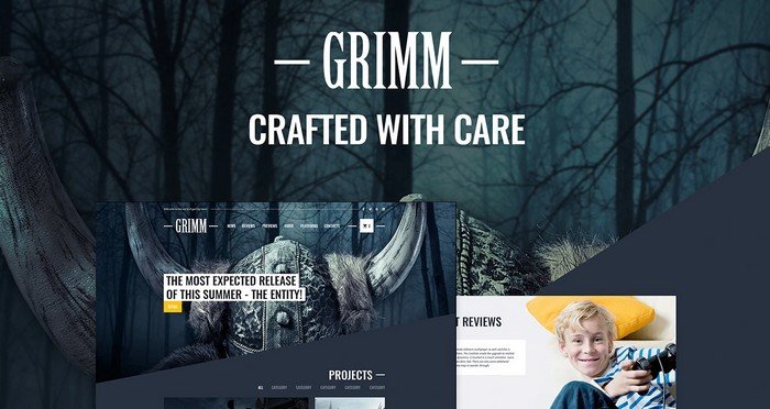 Grimm Game Development Studio WordPress Theme