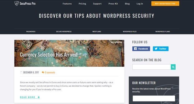 Learn WordPress Security - Their posts are short and captivating.