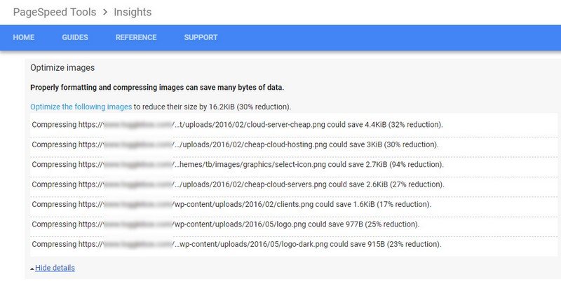 The most neglected issue that shows up on Google’s PageSpeed Insights is image optimization.