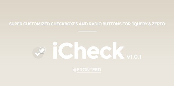 iCheck is a minimalistic form plugin.