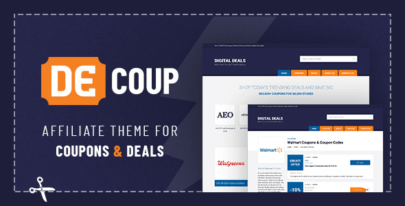 DeCoup is a WordPress theme designed for selling coupons and deals. 