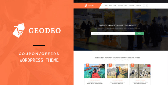 Geodeo is the perfect WordPress theme for coupons, deals, and affiliate websites.