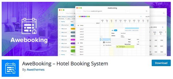 AweBooking is a plugin for hotel room booking, hostel room booking, etc.