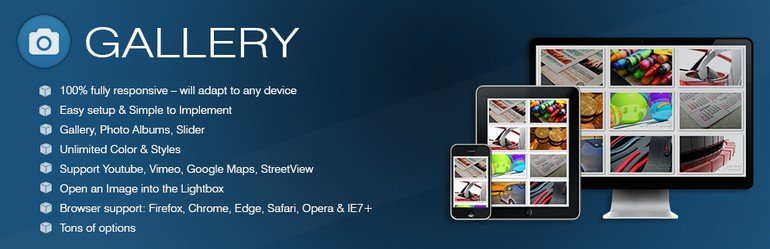 Gallery – Photo Albums Plugin is a flexible image gallery portfolio plugin.